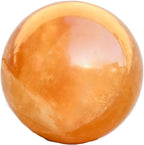 Natural Meditation Crystal 1 PCS 3-9cm Natural Orange Crystal Quartz Ball, for Home Decoration, with Stand Crystal Stone (Size : 4cm)