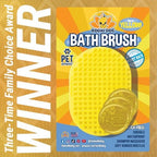 Bodhi Dog Shampoo Brush - Pet Grooming & Bath Supplies for Dogs and Cats - Bath Brush for Long & Short Hair - Premium Scrubber for Shower, Bathing & Massage (One Pack, Yellow)