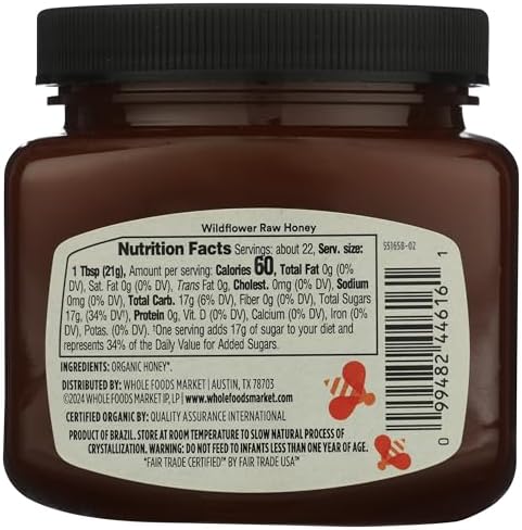365 by Whole Foods Market Organic Raw Wildflower Honey, 16 OZ