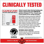 MuscleMeds CARNIVOR Beef Protein Isolate Powder, Muscle Building, Recovery, Lactose Free, Sugar Free, Fat, Free, 23g Protein, Halal Certified, Chocolate, 56 Servings