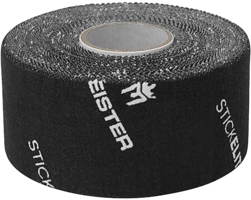 Meister StickElite Professional Porous Athletic Tape - 15yd x 1.5" - Black - 3 Rolls