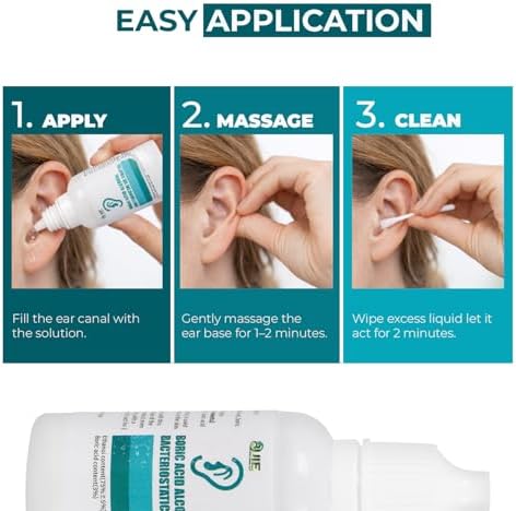 BUIE Ear Hygiene Solution – Rapid-Dry Ear Care Drops – Daily Cleaning Solution to Help Remove Excess Moisture – Easy Application – 20 mL
