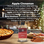Aroma Country Apple Cinnamon Diffuser Oil - Luxury Essential Oils for Diffuser Refill & Air Freshener Room Spray - Long-Lasting & Natural Home Fragrance, Apple Cinnamon Scented Oil (8.5 Fl. oz)
