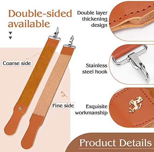 Straight Razor Strop Leather Sharpening Strap Barber Leather