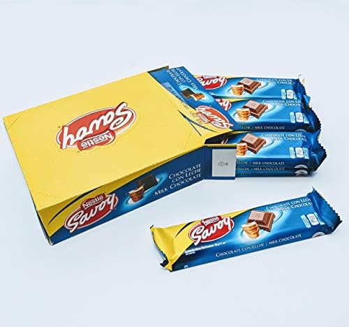 Chocolate con Leche / Milk Chocolate / Chocolat au lait / 12 unidades/units/ unités 30 gr / 1 06 oz. cada una/each/chacune