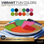 Big Party Pack 40 Count Purple Dinner Napkins Tableware- Ideal for Wedding, Party, Birthday, Dinner, Lunch, Cocktails. (7” x 7”)