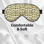 Romantic Sunflowers Print Unisex Sleeping Eye Mask,Soft Comfortable Light-Blocking Eye Mask