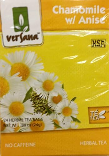 Versana Herbal Tea 24 Tea Bags (Pack of 2) (Chamomile with Anise Tea)