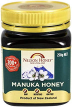 Nelson Honey Natural Manuka Honey, 200+MG Factor, 250g (.55lbs), Genuine New Zealand non-GMO - BPA Free Jar - 100% guaranteed (Ability to easily access test results by using the Jar Batch code