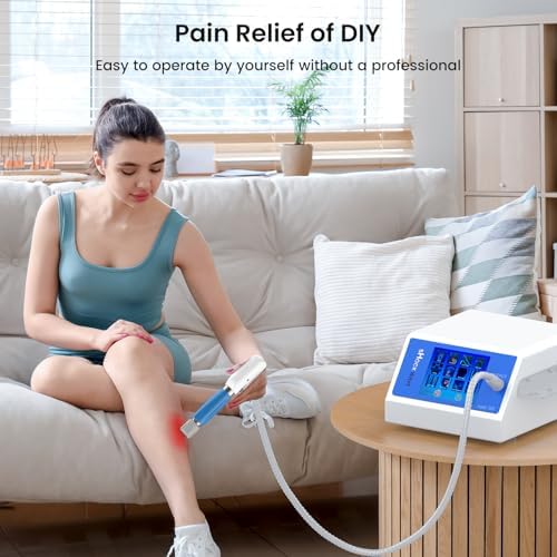 Shockwave Therapy Machine Professional ESWT,Efficient Pain Relief for Joint and Muscle,Shockwave Therapy for Back and Shoulder,Effective for Golfer's Elbow,Rotator Cuff Pain