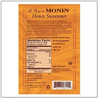 Monin - Organic Honey Sweetener, Low-Calorie Liquid Sweetener, Sugar Substitute, Coffee Syrup, Made with Organic Honey, Simple Syrup for Cocktails, Iced Tea, & More, Clean Label (1 Liter)