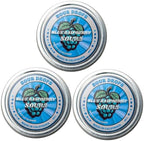 Sour Drops - Blue Raspberry Sour Hard Candy - Small Batch - No Artificial Dyes, Vegan & Gluten Free - 3 Gift Tins (100g Each)