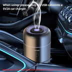 SEEDSEEL Car Aromatherapy Diffusers for Essential Oils，Mini USB Air Scent Small Humidifier with 7-LED Color Changing for Car Room Home Office Bedroom