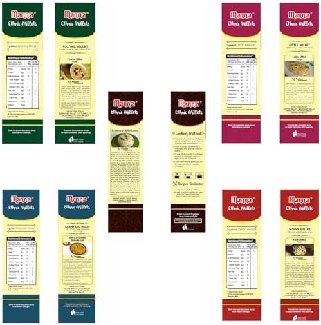 Manna Millets | Natural Grains | Browntop 500g, Little 500g, Kodo 500g, Foxtail 500g, Barnyard 500g | Low GI Rice | Nutrient Powerhouse, High Protein & More Fibre than Rice 500 g (Pack of 5) Browntop