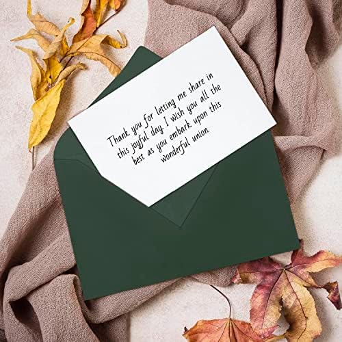 Darling Souvenir A1 Dark-Green Invitation Envelopes (3 5/8 x 5 1/8) Euro V-Flap 80 LBS Ideal for Invitations, Greeting Cards, RSVP, Photo, Wedding, Letters -Packs & Colours Available