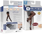 Truform Sheer Maternity Pantyhose, 15-20 mmHg Compression, Tummy Support, 20 Denier, Beige, Medium