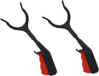 Grabber Tool, 2 Pack Grabber Reacher Tool 11.8 Inch Trash Litter Picker Grabber Stick for Elderly Kids Senior Reacher Claw Rubbish Tong Arm Extension Grabber(Black)