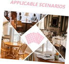 Beavorty Disposable Pink Gingham Paper Napkins 100pcs 5pcs Checkered Plaid Cocktail Serviettes for Wedding, Birthday, Shower, Picnic, and Party Use