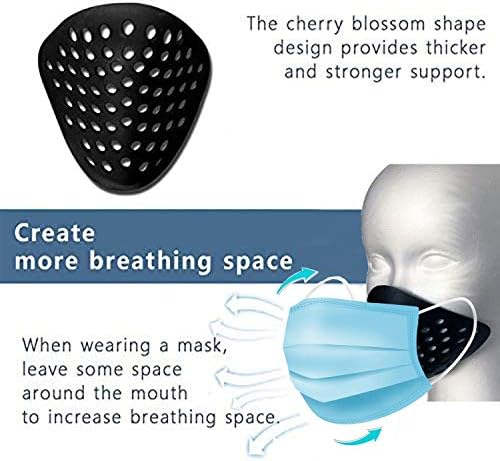 3D Mask Inner Bracket for Comfortable Mask Wearing-Internal Support Holder Frame for Balaclavas-Silicone Face Shell for Cosplay -Lower Half Face Protective for Airsoft/Paintball/BB Gun