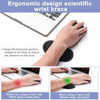 Hoewina Keyboard Wrist Rest,Ergonomic Wrist Rest,Superfine Fabric and Gel Memory Foam Wrist Pad for Computer Keyboard for Easy Typing & Pain Relief, Suitable for Office, Family, Outdoor, Black