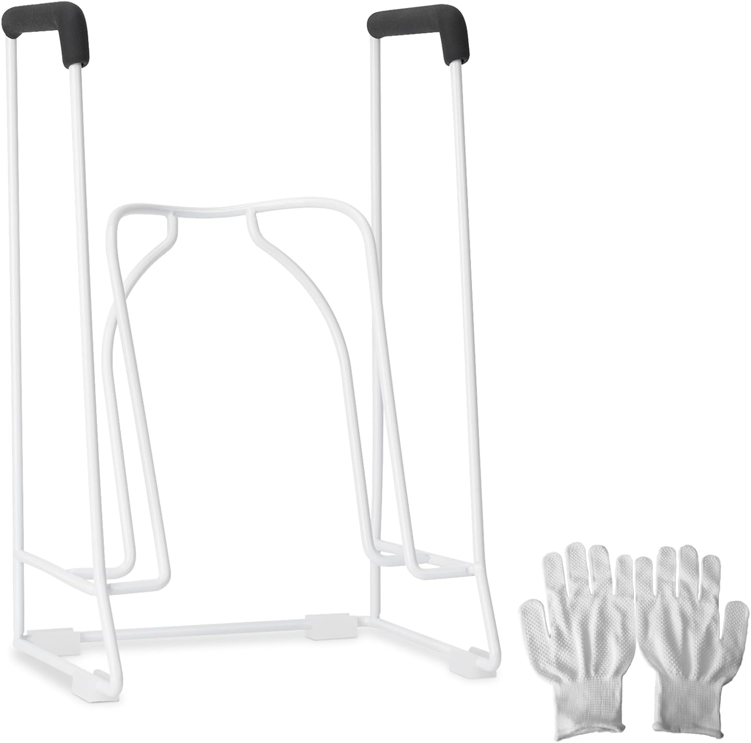 Zipcase Stocking Donner, Sock Aid Tool to Put on Compression Socks for Medium Calves Less Than 18" in Circumference (Compatible for JOBST,SB SOX,CHARMKING,FITRELL,Bluemaple,COOLOVER) White