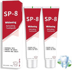 2Pcs SP8 Toothpaste,SP-8 Probiotic Whitening Toothpaste，Ultra Whitening,Provides Total Protection for Gums
