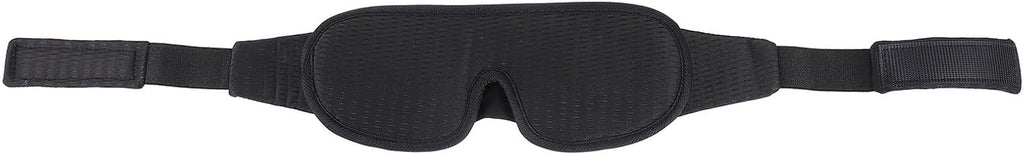 FRCOLOR 3D Breathable Sleep Eyeshade Mask, Black Medium Size Eye Cover Blindfold for Travel and Rest