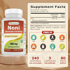 Best Naturals Noni 400 mg 240 Capsules