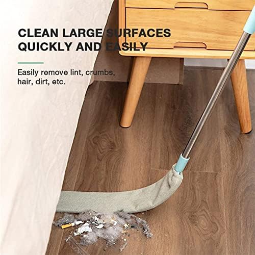 TTCPUYSA Retractable Gap Dust Cleaner, Under Fridge & Appliance Duster, Microfiber Hand Duster, Telescopic Dust Brush for Wet and Dry, Cleaning Tools for Bedroom Kitchen Gap
