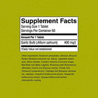 Nature's Sunshine High Potency Garlic, 60 Tablets | Supports the Immune System and Contains a Unique Coating to Help Control the Odor