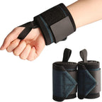 1Pair Wrist Wrap Weight Lifting Gym Cross Training Fitness Padded Thumb Brace Strap Power Hand Support Bar Wristband