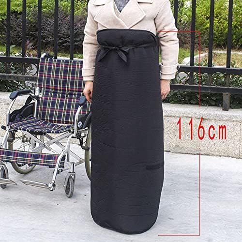 Winter Windproof Wheelchair Blanket Leg Warmer Cover Fleece Lining Comfortable Aldult Lower Body Keep Warm Cover for Wheelchair and Mobility Scooter