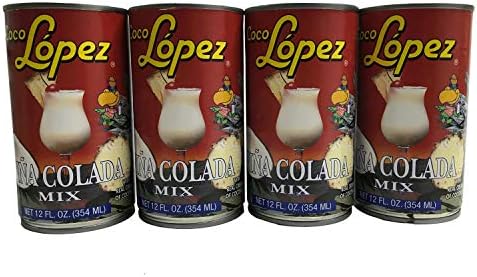 Pina Colada Mix Coco Lopez Set of 4 Can