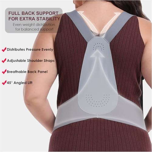 Belly Bands for Pregnant Women, Pregnancy Belly Band with Adjustable Support Brace Straps, Maternity Belt for Back, Abdomen and Waist (Gray,L)