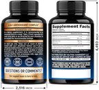 Alpha Lipoic Acid 600mg - ALA Supplement Antioxidant for Nerve, Energy & Metabolism Support - Extra Strength with Benfotiamine, B1 & B12 - Lab Tested, NON-GMO & Vegan - 120 Capsules, 2 Month Supply