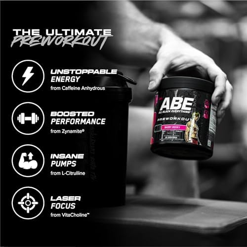 All Black Everything Pre-Workout Powder | Preworkout Energy Drink Mix | 350mg Caffeine | Beta Alanine & Citrulline | Energy Supplement for Men & Women | Tang Orange | 30 Servings