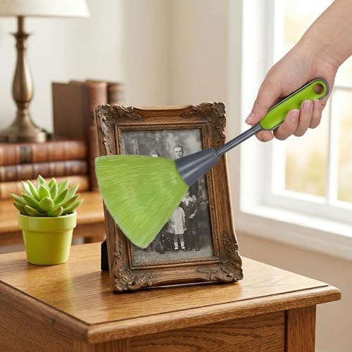 Mini Duster for Desk and Office Small Microfiber Cleaning Tool 10" Dusters for Keyboard Laptop Photo Frames and Books Handy Microfiber Duster for Quick Office