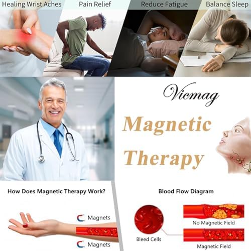 Vicmag Copper Magnetic Bracelet for Women Ultra Strength Magnets 99.9% Pure Copper Jewelry Gift (Braided Tricolour)