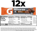 Gatorade Whey Protein Recover Bars, Chocolate Chip, 2.8 ounce(Pack of 12)