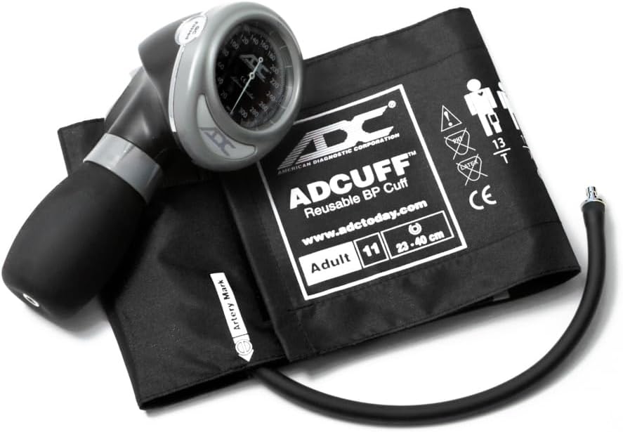 American Diagnostic Corporation DIAGNOSTIX Palm Aneroid, Adult, Black 1/EA