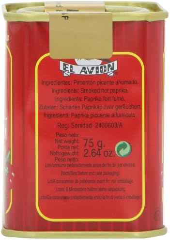 El Avion Smoked Hot Paprika - Pimenton Picante Ahumado