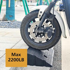 2Pack Plastic Curb Ramp for Driveway, Each 5.12" H x 10.63" W x 9.52" L, Extensible for Low Cars, Motorcycle,Bike, Cart Lawn