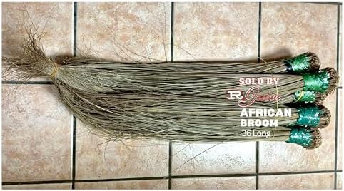 African Broom | Handcrafted Sweeping Broom Long Size | 2 Packs