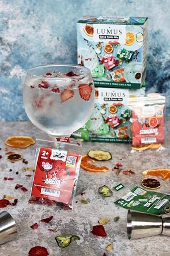 Lumus Gin & Tonic Mix. The perfect cocktail infusion DIY kit mix. 20+ Gin & Tonic servings, 5 delicious recipes to enjoy and share, idealfor home and gifts.