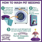 Vamoosh Pet Hair Dissolver | For Front Load | Patented Pet Hair Dissolving Formula | Removes Odor | Dissolves Dog, Cat & Animal Fur | Safe for Pets | No Harmful Chemicals | 100g (Pack of 3)