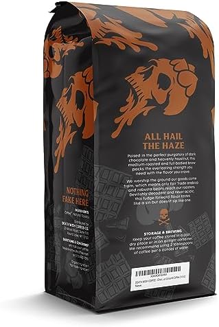 DEATH WISH COFFEE - Chocolate Hazelnut Ground Coffee, Fair Trade (14 oz)