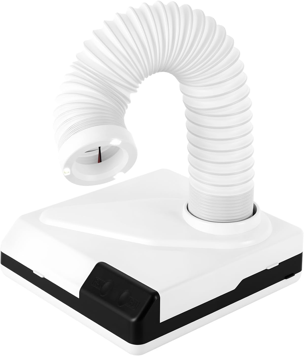 Dentistry Vacuum Cleaner, 60W Powerful Electric Dental Vacuum Cleaner Dust Collector Extractor Polishing Dust Suction Machine, Portable Dust Suction Machine for Polishing US Stock (White)