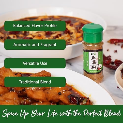 NPG Authentic Chinese Five Spice Blend 1.08 Oz, Gluten Free, All Natural Ground Chinese 5 Spice Powder, No Preservative, No MSG, Mixed Spice Seasoning for Asian Cuisine & Stir Fry