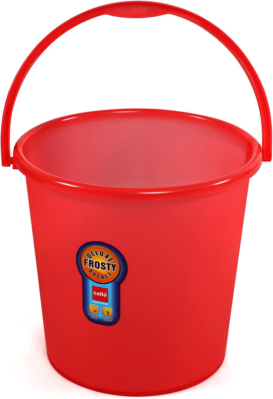 Cello Frosty Bucket DLX, 20 litres, Red (CLO_FRSTY_BCKT_20L_RED, Plastic)