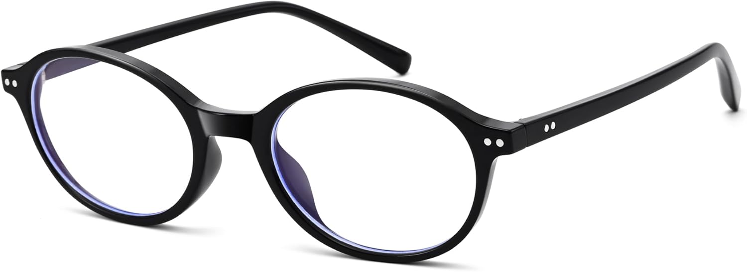 Pro Acme Blue Light Blocking Glasses for Women, Retro Oval Eyeglasses, Blue Light Blocker for Gaming/Computer/Screen/TV